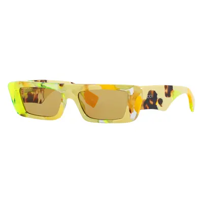 Gucci Man Sunglass GG1625S - Frame color: Yellow, Lens color: Brown