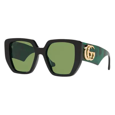 Gucci Woman Sunglass GG0956S - Frame color: Black, Lens color: Green