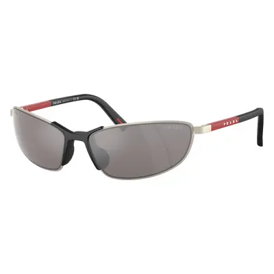 Prada Linea Rossa Man Sunglass PS 55ZS - Frame color: Matte Champagne, Lens color: Purple Brown 