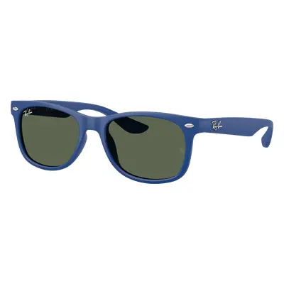 Ray-Ban Unisex Sunglass RB9052S New Wayfarer Kids - Frame color: Rubber Blue, Lens color: Dark G