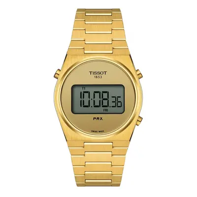 Tissot T1372633302000 PRX Digital (35mm) Digital Dial / Gold Watch