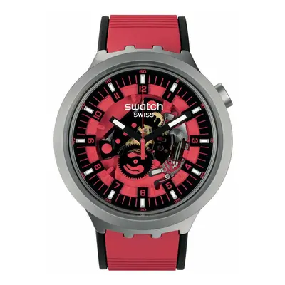 Swatch SB07S110 Big Bold Irony RED JUICY Stainless Steel ( Watch