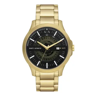 Armani Exchange AX2443 Men's | Black Dial | Gold Stainless Watch