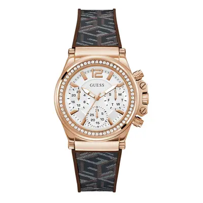 Guess GW0621L5 Women's Charisma (38mm) White Dial / Brown Watch