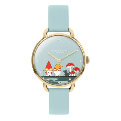 Radley RY21650 Blue Gnome Design Dial / Blue Leather Strap Watch