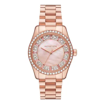 Michael Kors MK7444 Women's Lexington (38mm) Pink Mother-of- Watch