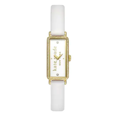 Kate Spade KSW1818 Rosedale White Dial / White Leather Strap Watch