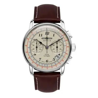 Zeppelin Mens Los Angeles Chronograph Cream Dial Watch