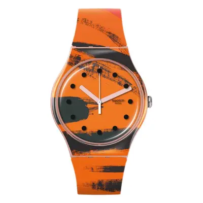 Swatch SUOZ362C x Tate - BARNS-GRAHAM'S ORANGE AND RED ON Watch