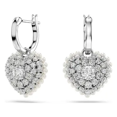 Swarovski Hyperbola Drop Earrings Heart White Jewellery