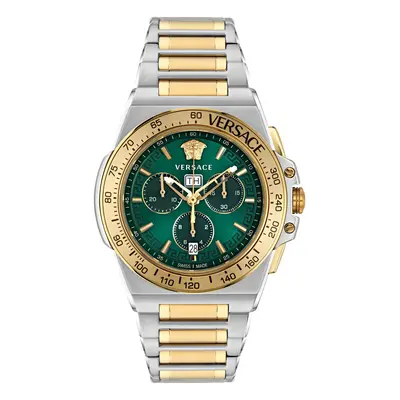 Versace VE7H00523 Men's Greca Extreme Chrono (45mm) Green Watch