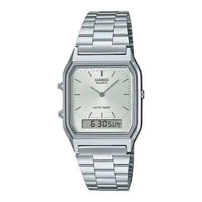 Casio AQ-230A-7AMQYES Vintage Dual-Display (30mm) Silver Watch