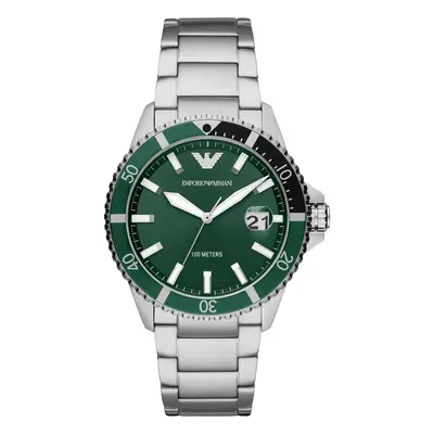 Emporio Armani AR11338 Men's | Green Dial | Stainless Steel Watch