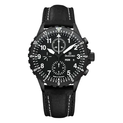 Damasko DC66-BLACK-BW-STITCH-STANDARD-ENGLISH DC66 Automatic Watch