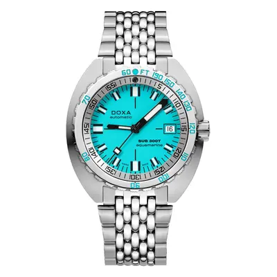 DOXA 840.10.241.10 SUB 300T Aquamarine (42.5mm) Light Blue Watch