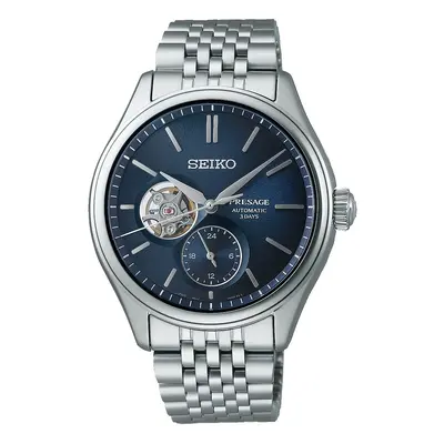 Seiko SPB527J1 Presage Classic Open Heart in 'Ai-iro' Japan Watch