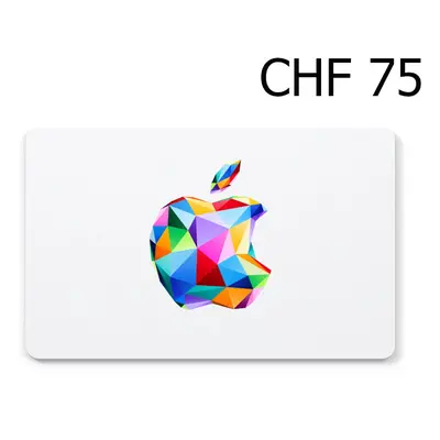 Apple 75 CHF Gift Card CH