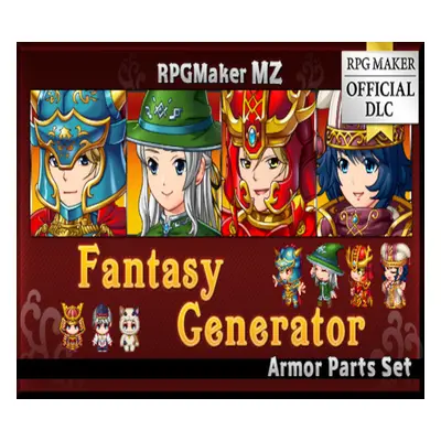 RPG MAKER MZ - Fantasy Generator - Armor Parts Set DLC PC Steam CD Key