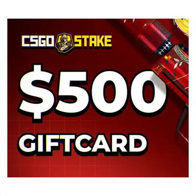 CSGOStake.com $500 Gift Card