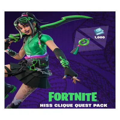 Fortnite - Hiss Clique Quest Pack + 1000 V-Bucks Challenge DLC BR XBOX One / Xbox Series X|S CD 