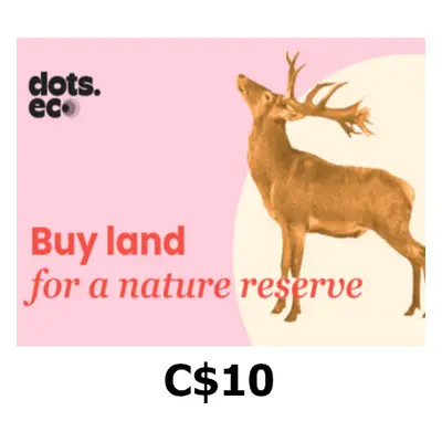 Dots.eco - Buy Land for Nature Reserves C$10 Gift Card CA