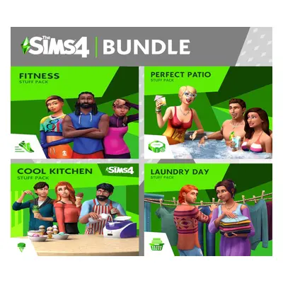 The Sims 4 Stuff Bundle - Fitness, Cool Kitchen, Laundry Day, Perfect Patio DLC Origin CD Key