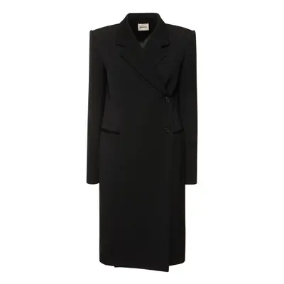 Khaite | Women Kento Wool Blend Long Coat Black