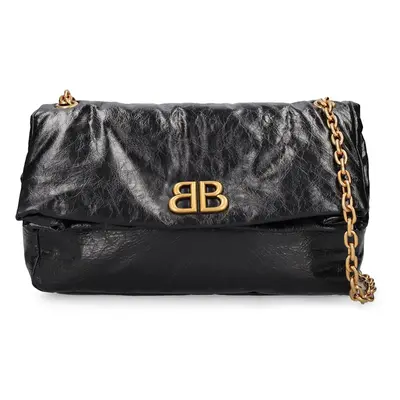 Balenciaga | Women Medium Monaco Leather Shoulder Bag Black