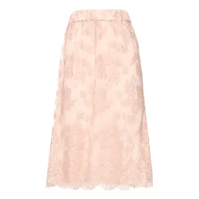 Gucci | Women Cotton Blend Lace Skirt Pink