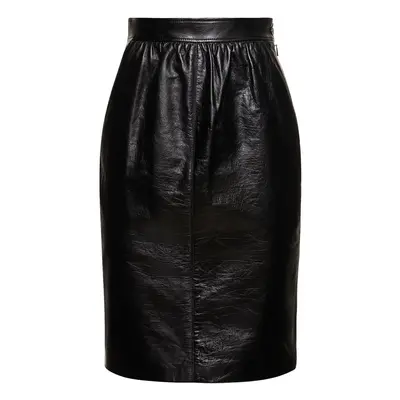 Saint Laurent | Women Leather Skirt Black