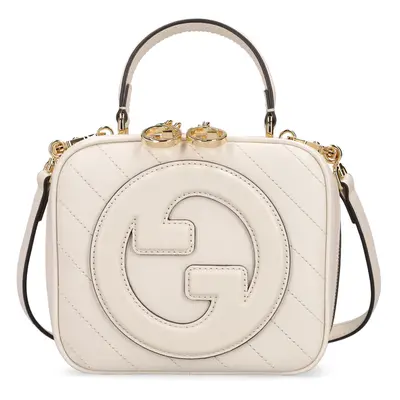 Gucci | Women Blondie Leather Top Handle Bag Mystic White