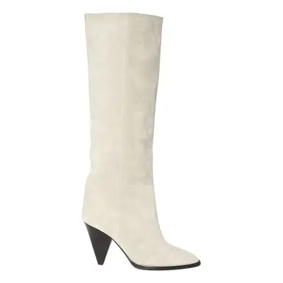Isabel Marant | Women 90mm Ririo-ga Suede Tall Boots White
