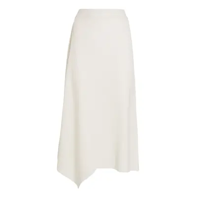 Loro Piana | Women Tazawa Cotton Knit Flared Midi Skirt White