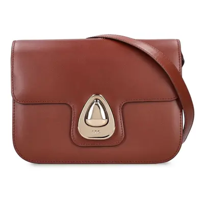 A.p.c. | Women Small Sac Astra Leather Shoulder Bag Cad Hazelnut