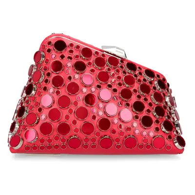 The Attico | Women Midnight Crystal Clutch Vibrant Red