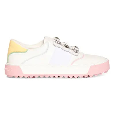 Roger Vivier | Women Very Vivier Leather Low Top Sneakers White/pink