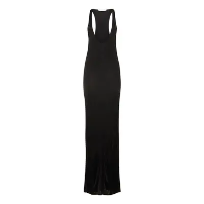 Saint Laurent | Women Viscose Scoop Neck Dress Black