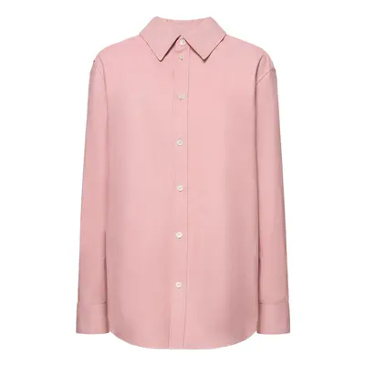 Bottega Veneta | Women Printed Leather Oxford Shirt Light Pink