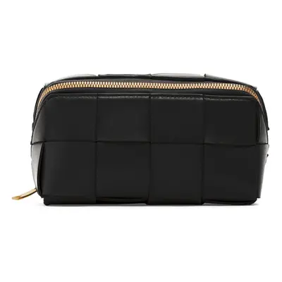 Bottega Veneta | Women Cassette Leather Beauty Case Black