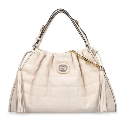 Gucci | Women Gucci Deco Quilted Leather Tote Bag Mystic White