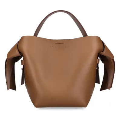 Acne Studios | Women Mini Musubi Leather Top Handle Bag Camel Brown