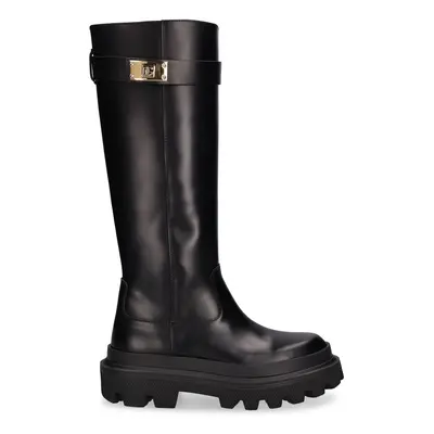Dolce & Gabbana | Women 50mm Leather Tall Boots Black