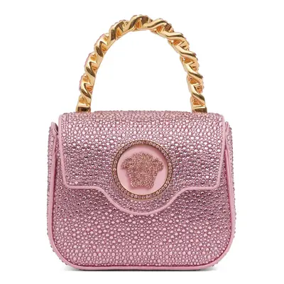 Versace | Women Mini Medusa Crystal Top Handle Bag Light Pink