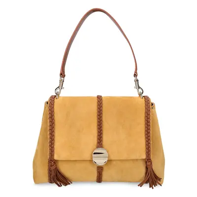 Chloé | Women Penelope Suede Shoulder Bag Safari Gold