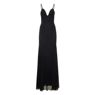 Dolce & Gabbana | Women Long Tulle Slip Dress Black