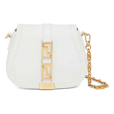 Versace | Women Mini Greca Goddess Leather Shoulder Bag Optic White