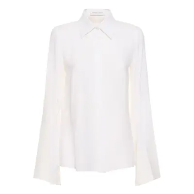 Michael Kors Collection | Women Silk Georgette Shirt White