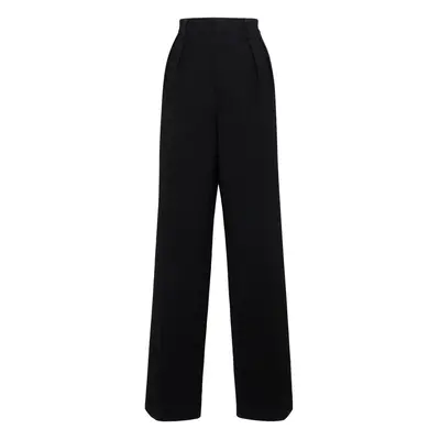 Maison Margiela | Women Wool Gabardine Wide Pants Black