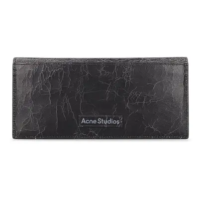 Acne Studios | Men Aveny Leather Evening Wallet Black