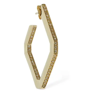 Eéra | Women Allegra 18kt Gold & Diamond Mono Earring Gold/crystal